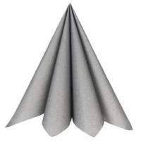 SERVIETTES ETERNITY AIRLAID 40X40CM X20 ARGENT