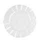 ASSIETTES REUTILISABLES PLAST. TRANSP BORD OR DIAM.26CM X6