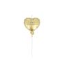 BOUGIE COEUR EFFET BALLON 1ER ANNIVERSAIRE OR METALLISE 5CM