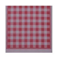 SERVIETTES OUATE 38X38CM VICHY ROUGE X40