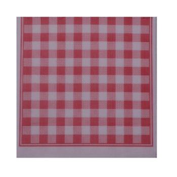 SERVIETTES OUATE 38X38CM VICHY ROUGE X40