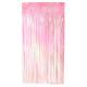 RIDEAU METALISE ROSE CLAIR 200X100CM
