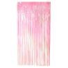 RIDEAU METALISE ROSE CLAIR 200X100CM