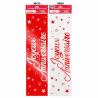 BANNIERE J.A. METALLIQUE ROUGE