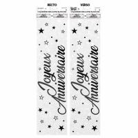 BANNIERE J.A. METALLIQUE BLANC