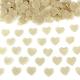 CANON A CONFETTIS PAPIER COEURS IVOIRES 40CM