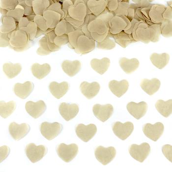 CANON A CONFETTIS PAPIER COEURS IVOIRES 40CM