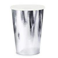 GOBELETS CARTON ARGENT 220ML X6