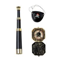 SET 3 ACCESSOIRES PIRATE (longue vue/boussole/cache oeil)