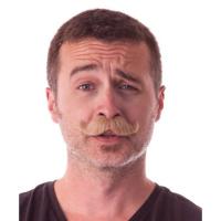 MOUSTACHE CLASSY MARRON