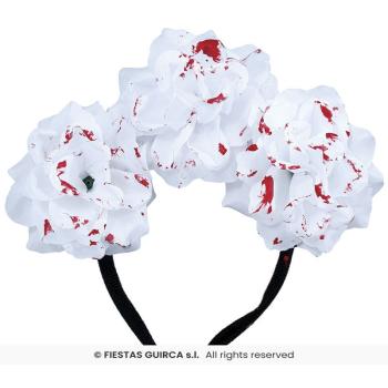 DIADEME FLEURS ENSANGLANTES