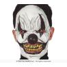 MASQUE BOUFFON NOIR ET BLANC LATEX