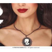 COLLIER MEDAILLON AVEC BUSTE 5CM