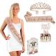 PACK ANNIVERSAIRE 30 ANS (diadème/echarpe/cake topper)