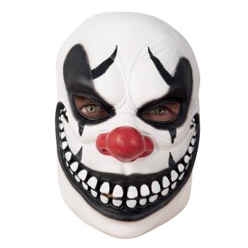 MASQUE CLOWN EFFRAYANT LATEX BLANC ET NOIR