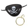 CACHE OEIL ET BOUCLE D'OREILLE DE PIRATE