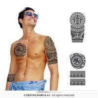 TATOUAGES FLEURS NOIRES MAORI