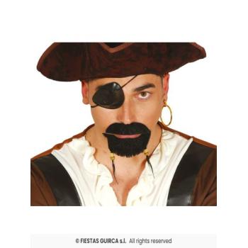 CACHE OEIL ET BOUCLE D'OREILLE PIRATE