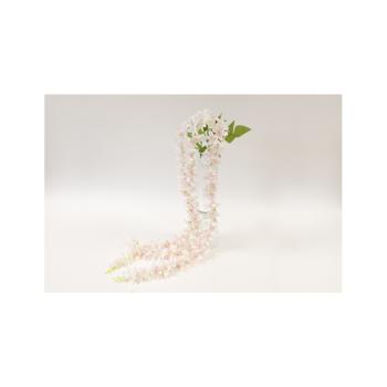 CHUTE DE FLEURS GLYCINE 3 BRANCHES ROSE