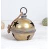 GRELOT GEANT A PENDRE METAL EFFET ROUILLE DIAM.30CM