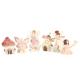 DECORATIONS A POSER FAIRY WORLD PAPIER ROSE PASTEL X6