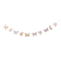 GUIRLANDE FAIRY WORLD PAPIER ROSE PASTEL 10CMX1,5M