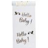 CHEMIN DE TABLE ELEGANCE HELLO BABY OR 28CMX5M