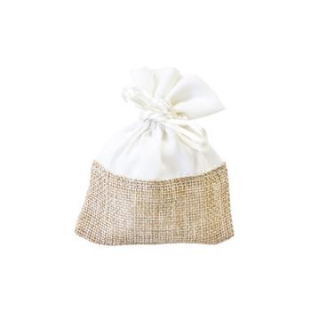 SAC TOILE ET JUTE X4 (10x8cm)
