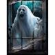 DECORATION MURALE FANTOME HALLOWEEN 120X78CM 