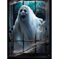 DECORATION MURALE FANTOME HALLOWEEN 120X78CM 