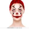 STICKER CLOWN GLITTER FACE 