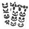 STICKERS 17 VISAGES HALLOWEEN 