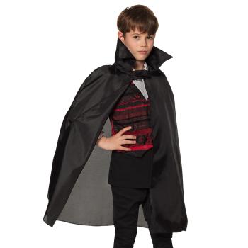 CAPE ENFANT NOIR AVEC COL 75CM