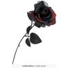 ROSE ROUGE ET NOIRE 40CM