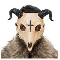 MASQUE SQUELETTE BETE A CORNES