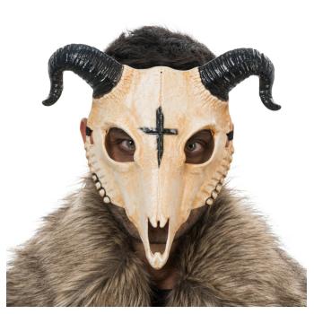 MASQUE SQUELETTE BETE A CORNES