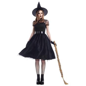 COSTUME SORCIERE NOIR T.S/M
