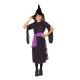 COSTUME SORCIERE CELESTE NOIR ET VIOLET T.10/12 ANS