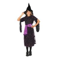 COSTUME SORCIERE CELESTE NOIR ET VIOLET T.10/12 ANS