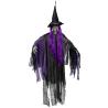 DECORATION SUSPENDUE SORCIERE VIOLETTE 146CM