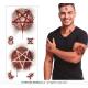 TATOUAGE SATANIQUE ENSANGLANTE 30X13CM
