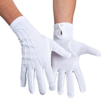 GANTS COURT BLANC A PRESSION