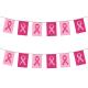 GUIRLANDE FANIONS RUBAN OCTOBRE ROSE (20x30cm) 10M