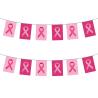 GUIRLANDE FANIONS RUBAN OCTOBRE ROSE (20x30cm) 10M