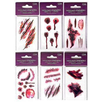 TATOUAGE EPHEMERE BODY HORREUR (modèle aléatoire)