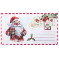 SERVIETTES LETTRE PERE NOEL 40X33CM X20