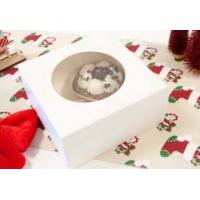 BOITE A GATEAU AVEC FENETRE 16X16X7CM  X2