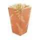 BOITES A POP CORN TERRACOTTA ET OR X8