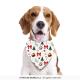 FOULARD BLANC DECO DE NOEL POUR CHIEN