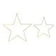 DECORATION EN METAL A SUSPENDRE ETOILE X2 (20 et 28CM)